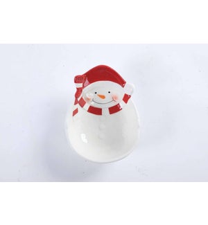 Ceramic R/W Snowman Bowl