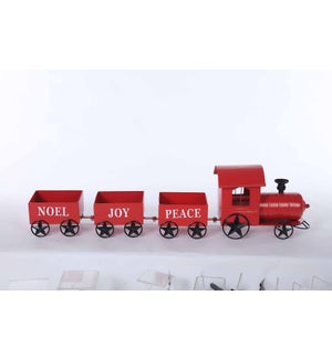 Metal Hol Word Train Container S/4