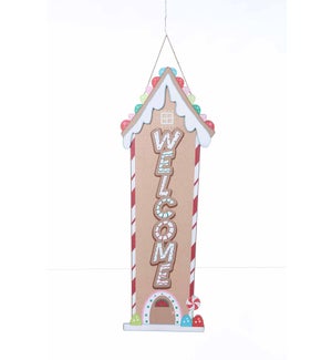 Wood Gingerbread 3D Welcome Wall