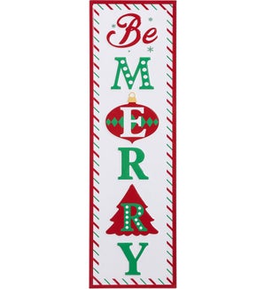 Enml R/W/G Be Merry Wall