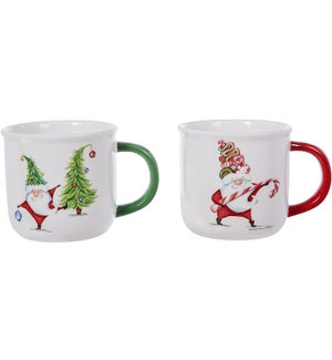 Cer Santa Swirls Surprise Mug 2 Asst