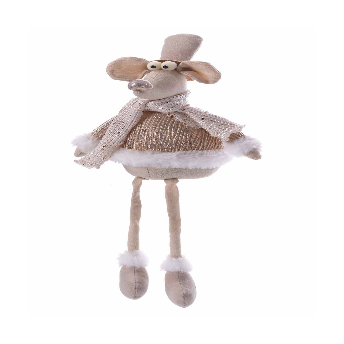 Fabric Shiny Sitting Moose