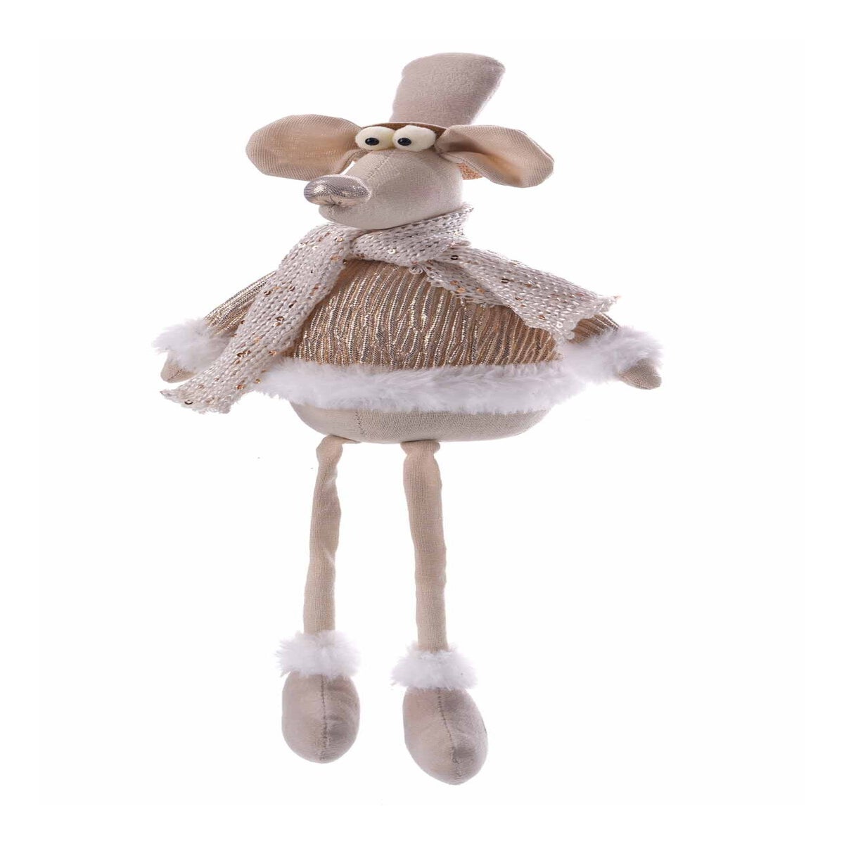 Fabric Shiny Sitting Moose