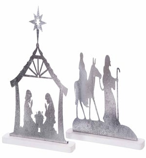 Mtl/Wd Nativity Standing 2 Asst.