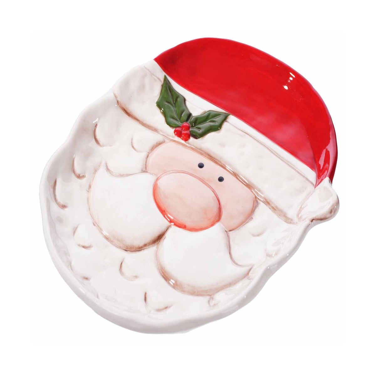 Cer Happy Santa Face Plate