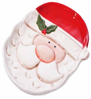 Cer Happy Santa Face Plate