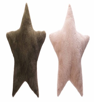 Fluffy Star Pillows 2 Asst