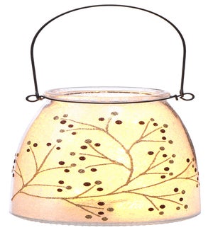 Gls Jewel Berry Jar LED