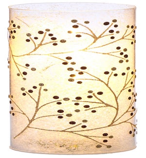 Gls Jewel Berry Cylinder LED