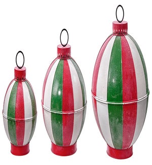 Giant Metal R/W/G Bell w/Stand S/3