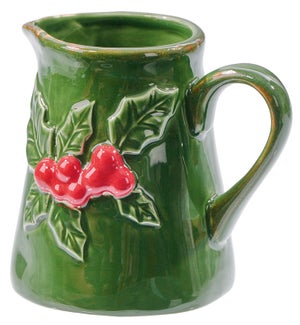 Cer Holly Berry Pitcher