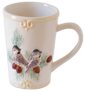Cer Winter Bird Mug W/ Bird
