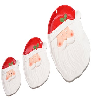 Cer Santa Face Platter