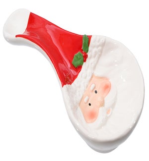 Cer Santa Face Spoon Rest