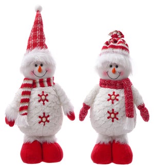 Fabric R/W  Standing Snowman 2 Asst