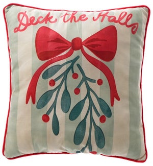 Fabric Deck the Halls Pillow