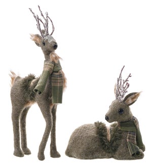 Fab Country Green Deer 2 Asst