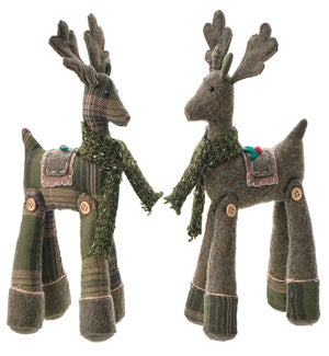Fab Country Green Button Deer 2 Asst