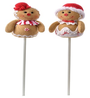 Fab Gingerbread Pick 2 Asst