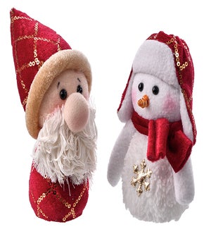 Fab Red Velvet Hat Orn 2 Asst