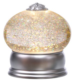 Acrylic White Tree Water Globe W/Sound