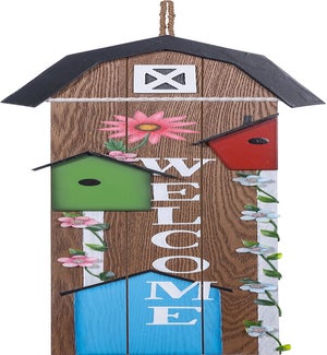 Wd Welcome Birdhouse/Barn Hang