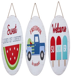 Wd Swt Liberty 3D Rnd Wall 3 Asst
