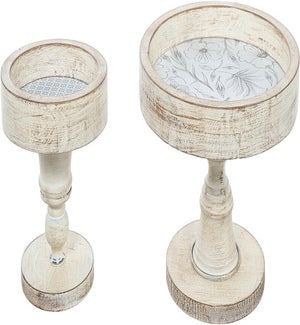 Lg Wd/Mtl Clean Pedestal Tray