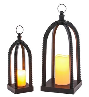 Blk Blk Bead Terrarium w/ Ring S/2