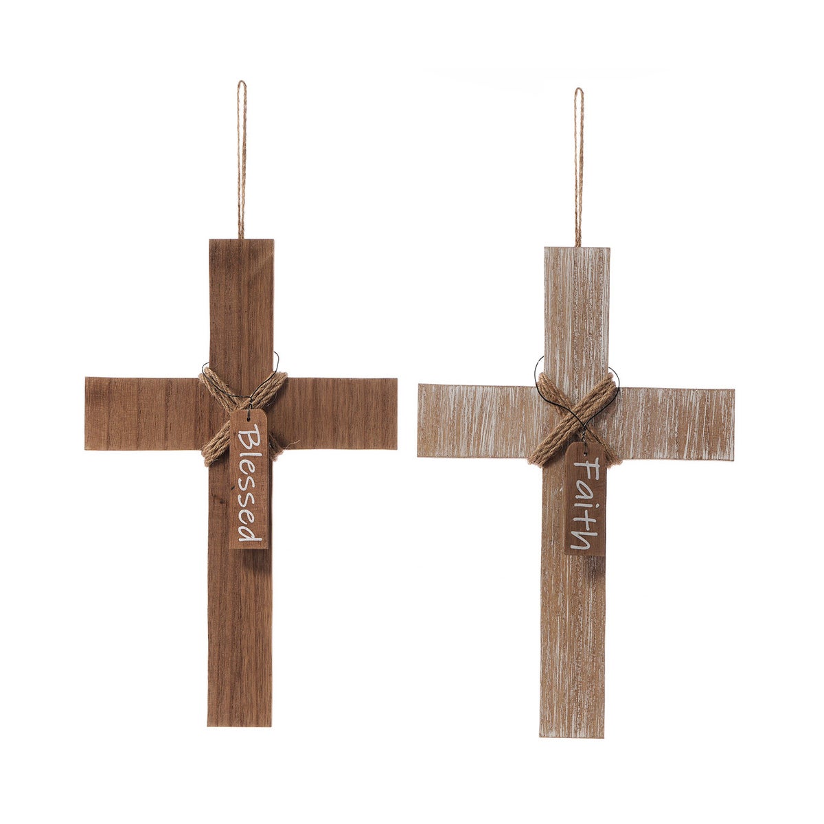 Wd Inspirational Cross Hang 2 Asst