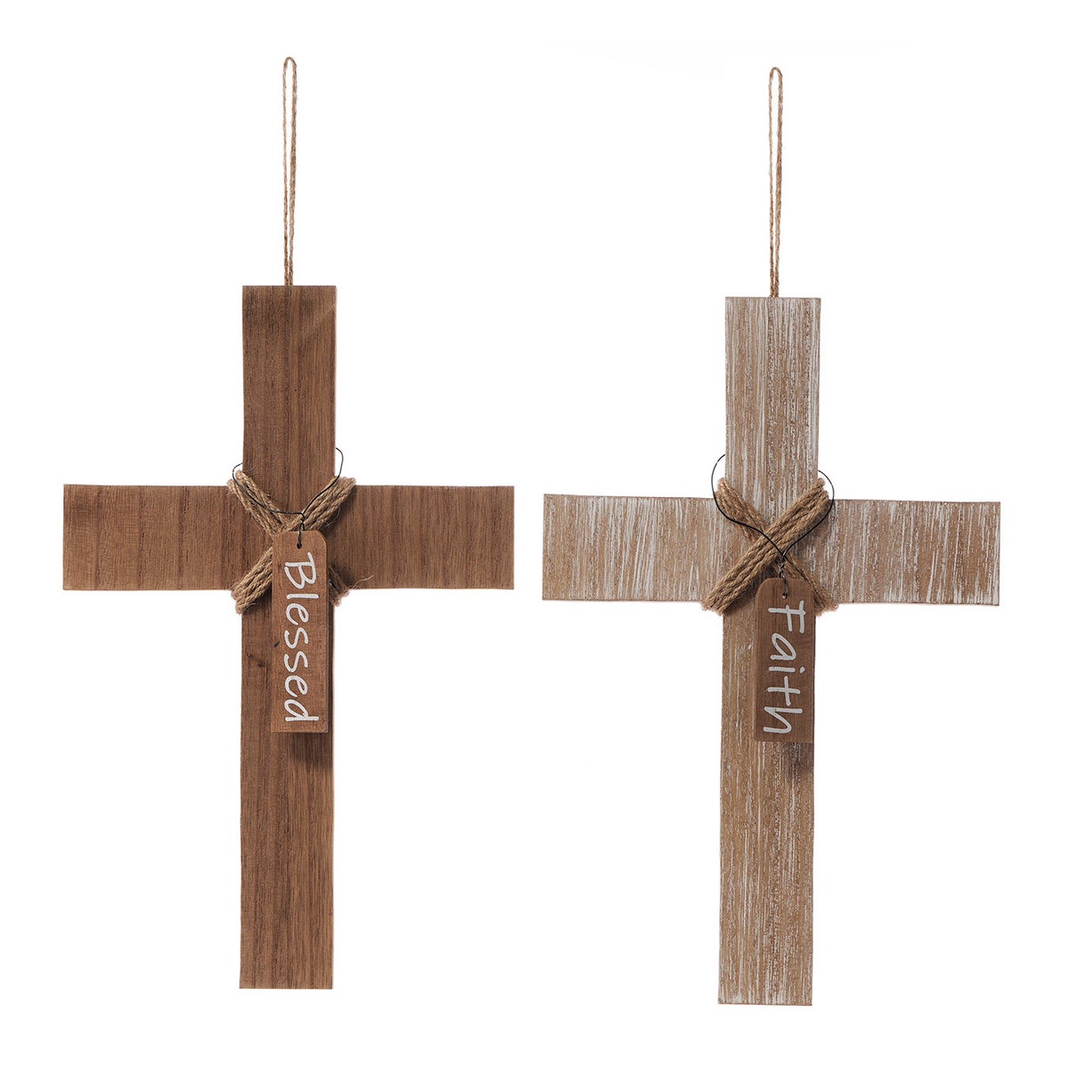 Wd Inspirational Cross Hang 2 Asst