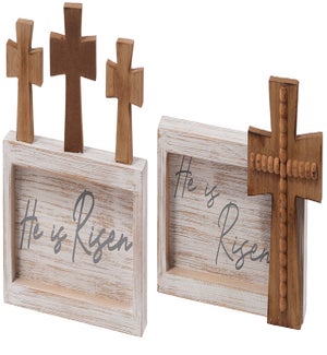 Wd Cross He is Risen Block 2 Asst