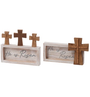 Wd Cross He is Risen Block 2 Asst