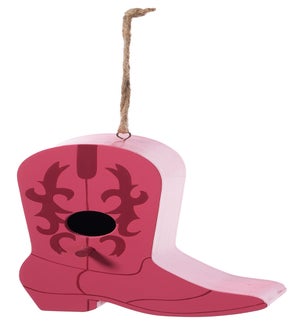 Wd Cowgirl Boot Birdhouse