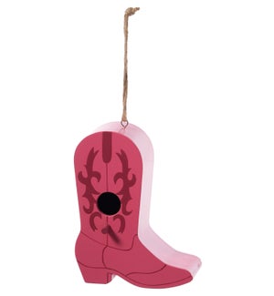 Wd Cowgirl Boot Birdhouse