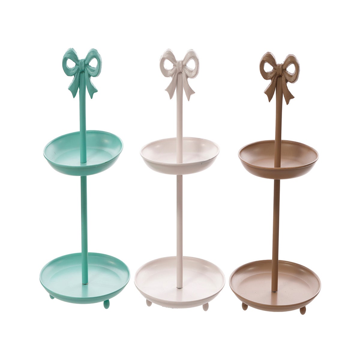 Mtl Bow Tiered Stands 3 Asst