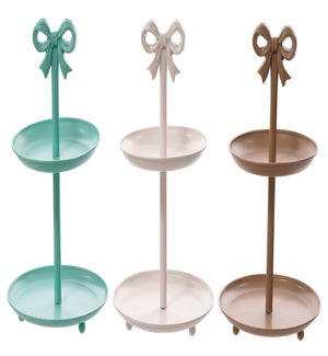 Mtl Bow Tiered Stands 3 Asst