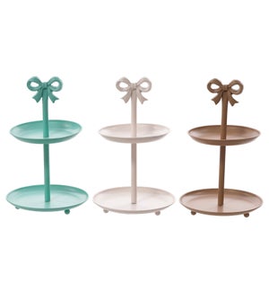 Mtl Bow Tiered Stands 3 Asst