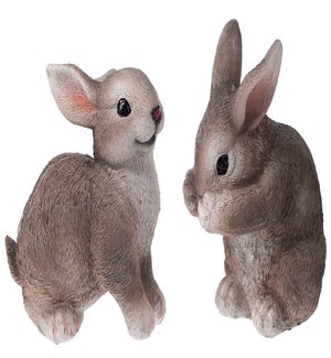 Sml Resin Rabbits Stand 2 Asst