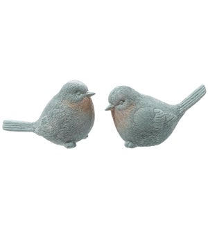 Lrg Resin Blue Bird 2 Asst