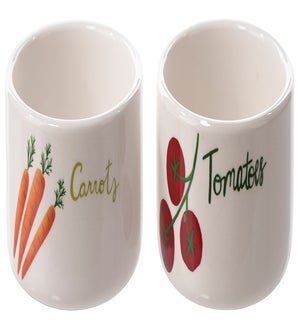 Cer Veggie Ramekin 2 Asst