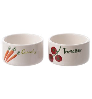 Cer Veggie Ramekin 2 Asst