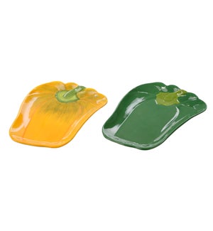 Cer Pepper Plate 2 Asst