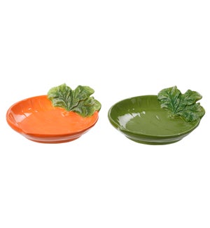 Cer Carrot Plate 2 Asst