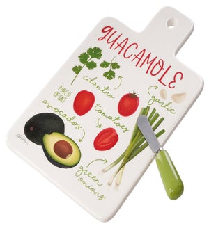 Cer Guacamole Cutting Board S/2