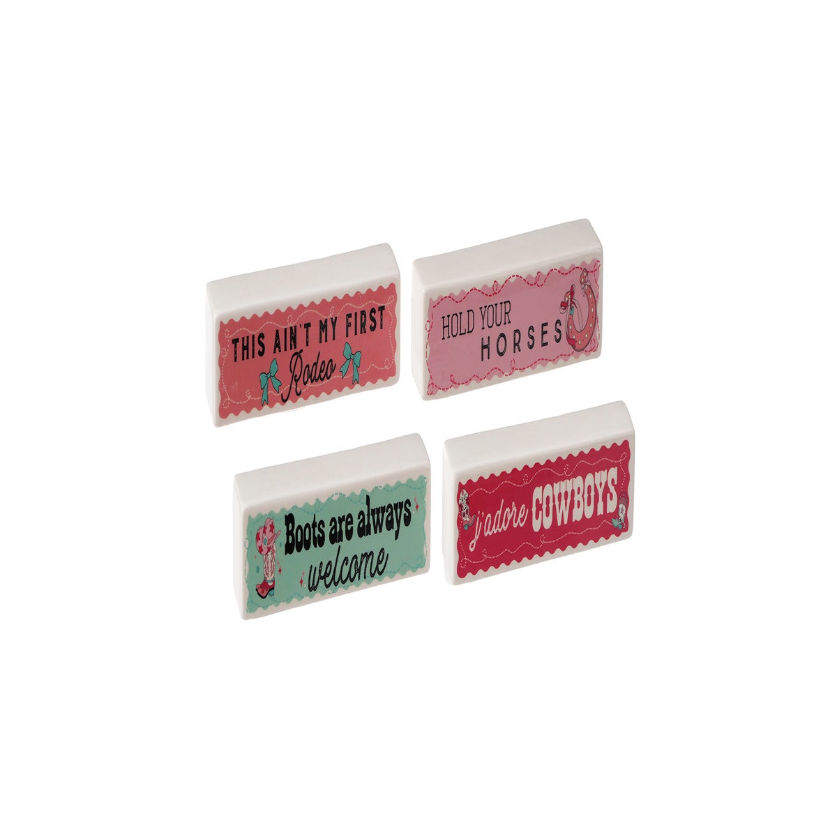 Cer Cowgirl Long Block 4 Asst