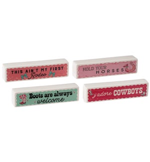 Cer Cowgirl Long Block 4 Asst