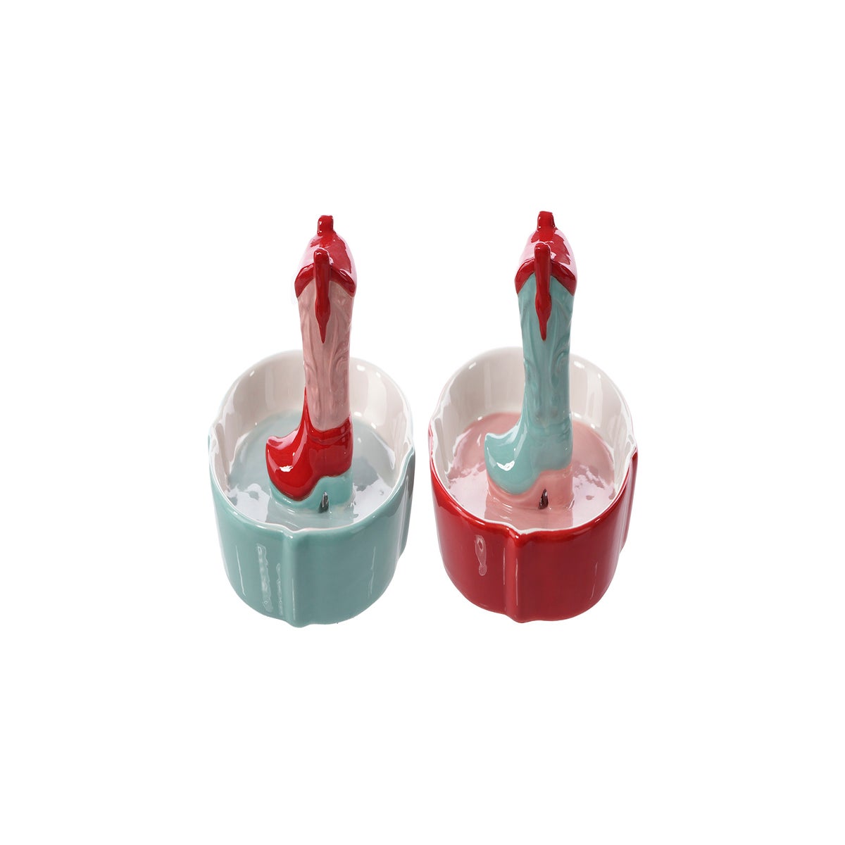 Cer Cowgirl Ring Dish 2 Asst