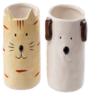 Cer Cat/Dog Container 2 Asst