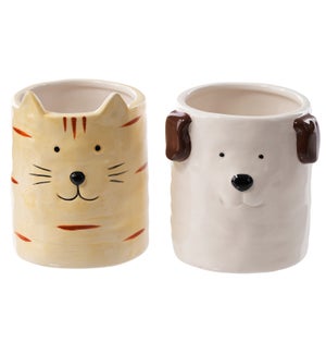 Cer Cat/Dog Container 2 Asst